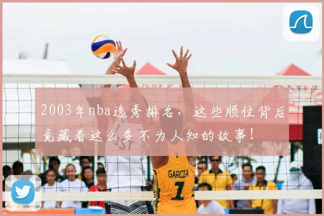 2003年nba选秀排名，这些顺位背后竟藏着这么多不为人知的故事！