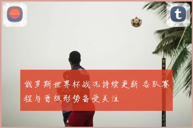 俄罗斯世界杯战况持续更新 各队赛程与晋级形势备受关注